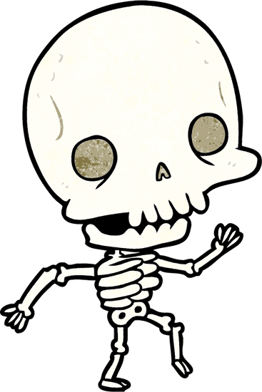 卡通骷髅 cartoon skeleton