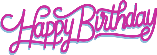 生日快乐排版手绘happy Birthday Typography Hand Drawn素材 Canva可画