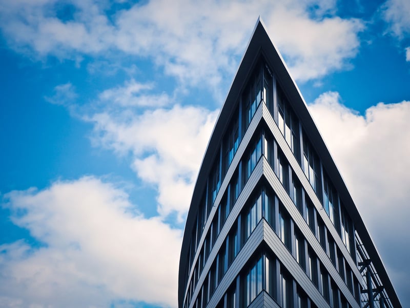 办公室商务蓝色商业户外透视抽象摩天大楼架构建筑物图片