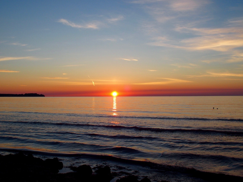 黄昏日出大自然沙滩海景自然界幽暗本性自然特性