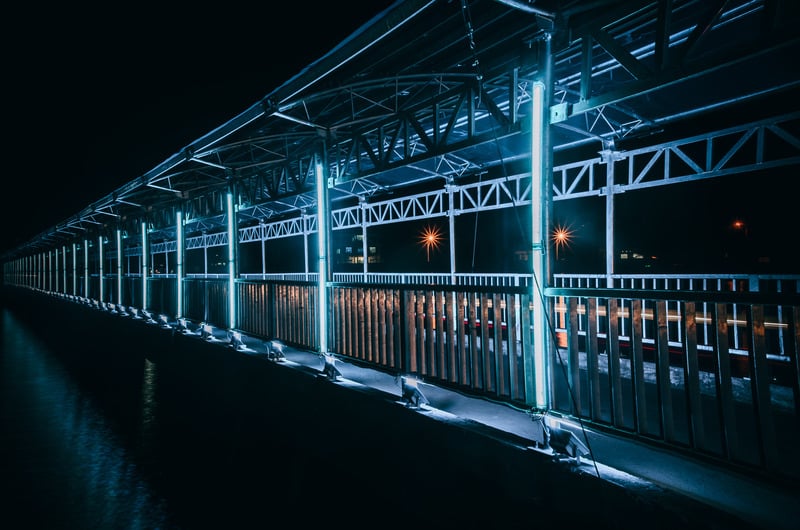 野外夜景照片图片