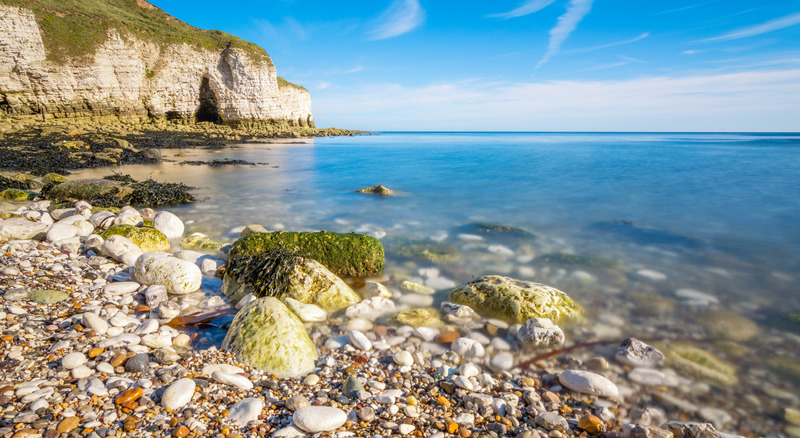 风景大自然沙滩海滩海边海岸线岩石鹅卵石海景阳光明媚