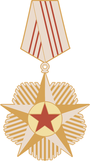 共和国勋章画法图片