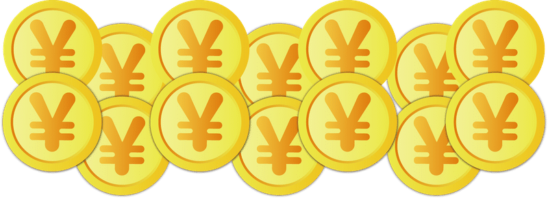 春节新年卡通金币插画节日黄彩色铜钱平面