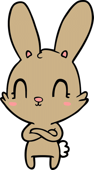可爱的卡通兔子 cute cartoon rabbit