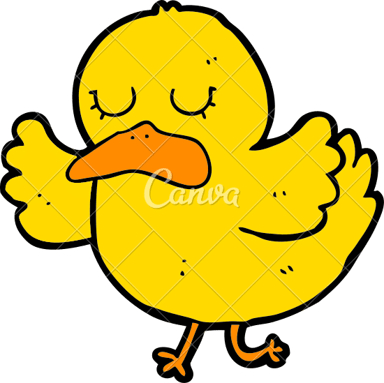 cartoon duck素材 - canva可画