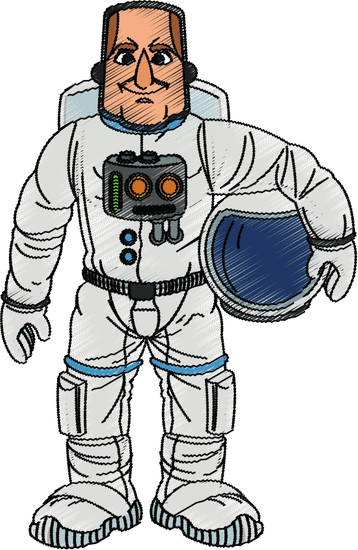 宇航员卡通设计 astronaut cartoon design素材 