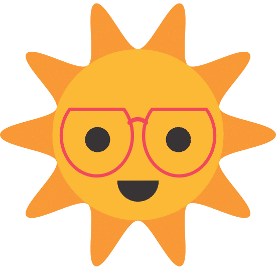 卡通搞笑太阳眼镜带微笑 cartoon funny sun with sunglasses smile