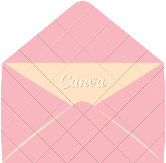 Open Pink Envelope 素材 Canva可画 0153