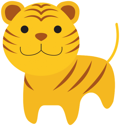 cute tiger vector