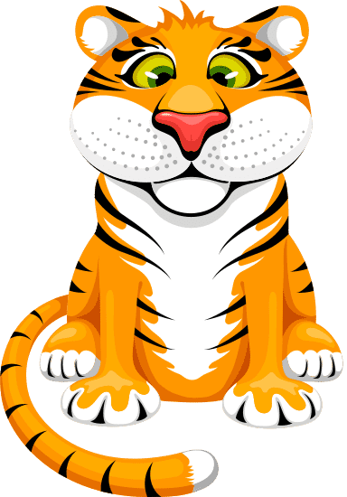 cartoon tiger cub