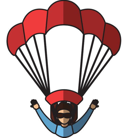 跳伞矢量 parachutist vector