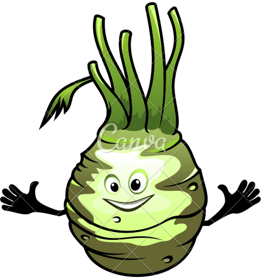 cartoon of turnip 素材 canva可画