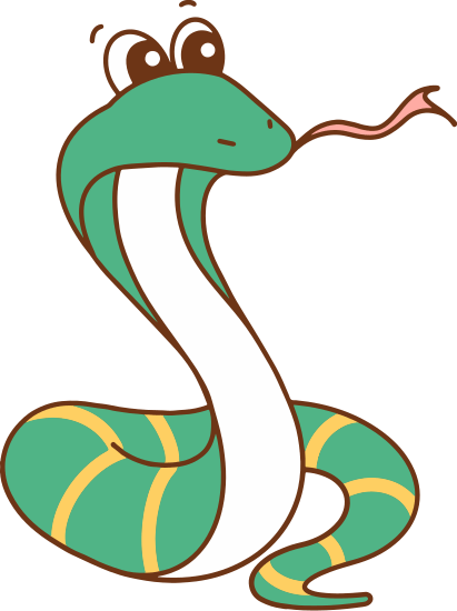 无毒蛇卡通图片图片