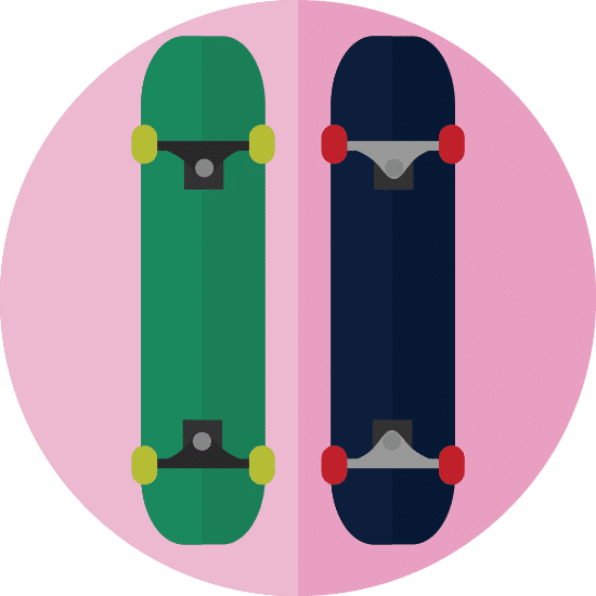 skateboard简笔画图片