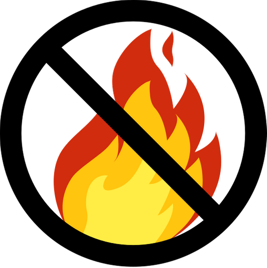 禁止燃烧标志图片