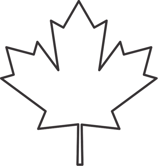 加拿大国旗简笔画枫叶图片