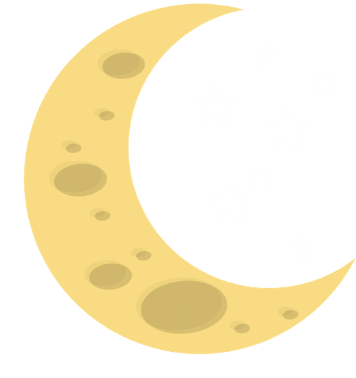 睡觉月亮卡通星星sleeping Moon Cartoon With Stars素材 Canva可画