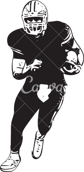 American Football Player Vector Icon Illustration 素材 Canva可画