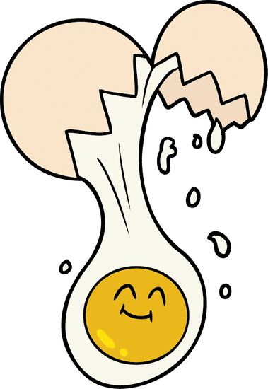 卡通蛋黄 cartoon egg yolk