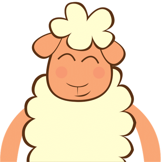 羊可爱的角色小 sheep cute character little