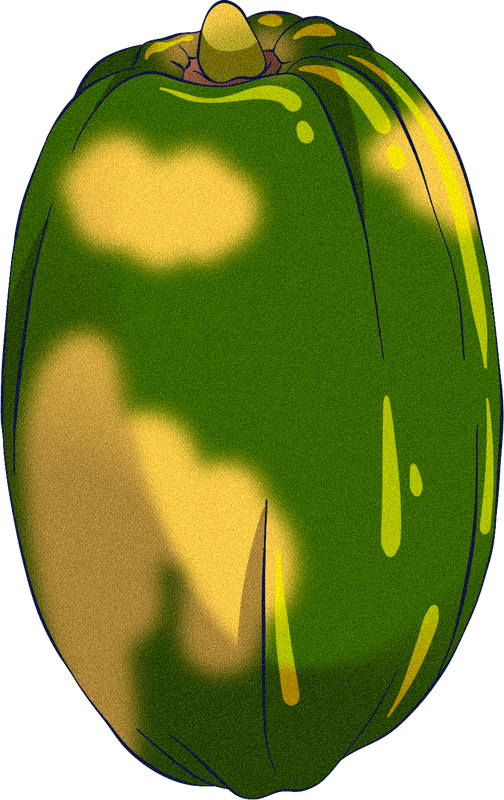 Vektor Stok Vector Illustration Papaya Fruit Character Cute (Tanpa Royalti)  1952435101 | Shutterstock