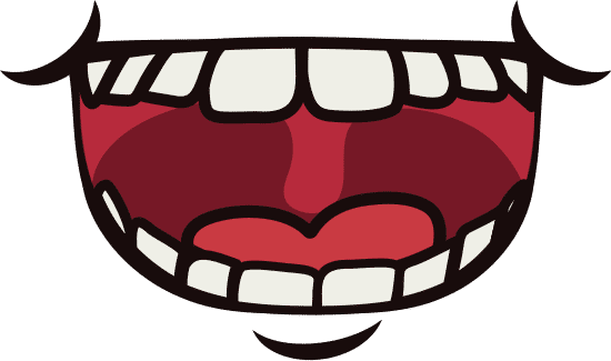 嘴巴笑卡通 mouth laughing cartoon