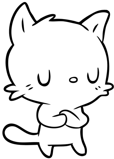 cartoon cat cartoon cat素材 - canva可畫