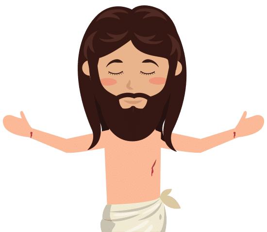 耶稣基督人卡通 jesus christ man cartoon