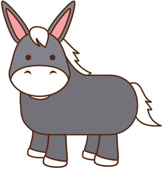 Cute Mule Character Icon - 素材 - Canva可画