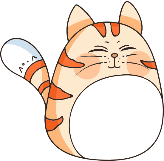 卡通猫喵喵叫矢量插图字cartoon Meowing Cat Vector Illustration Character素材 Canva可画