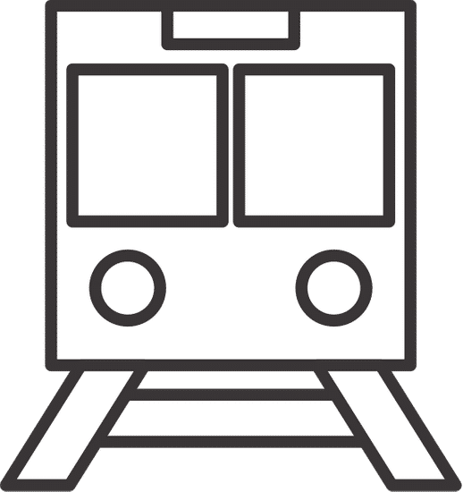 地铁列车隔离图标设计 subway train isolated icon design