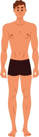 Naked Man Illustration Canva