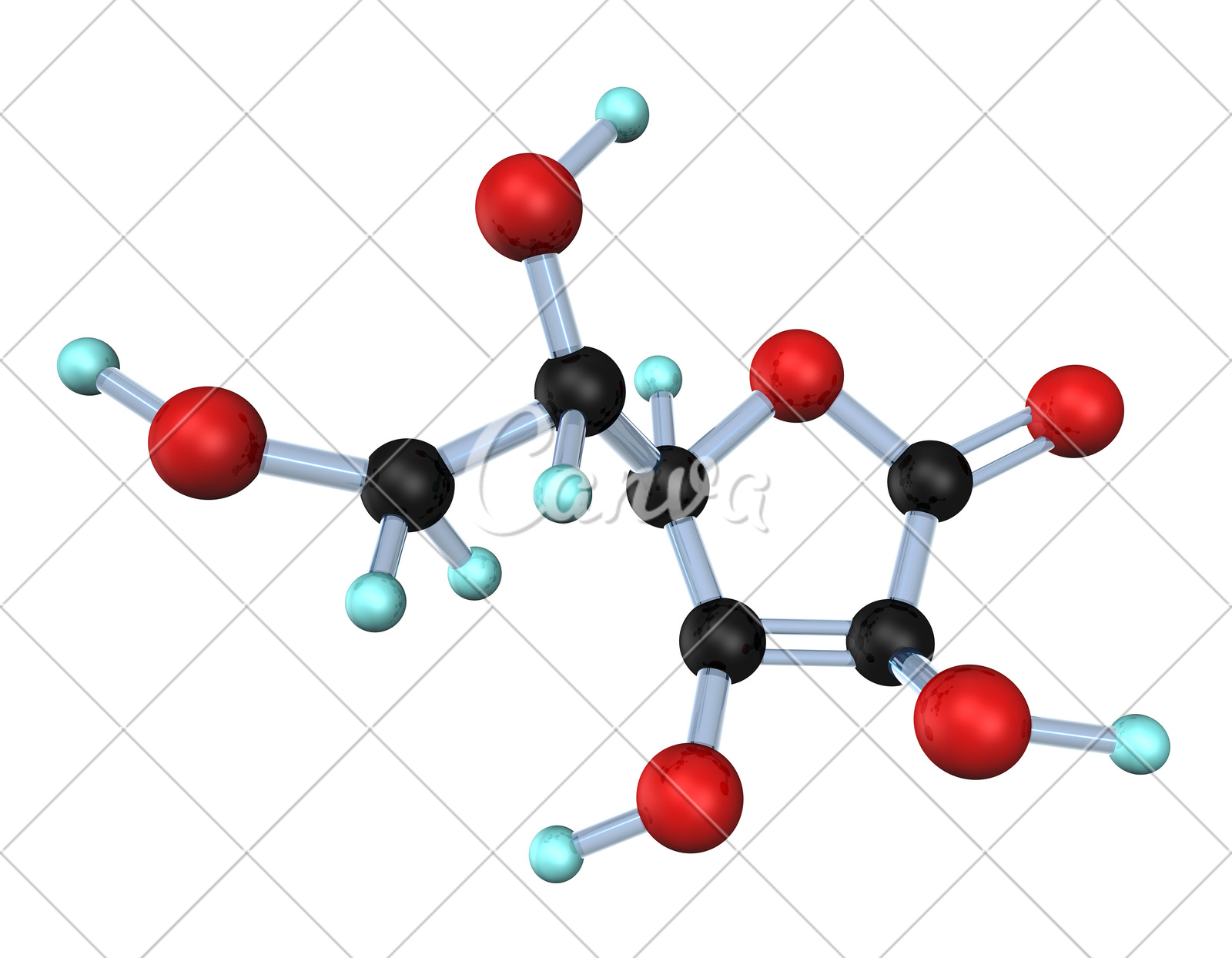 抠图分子粒子健康保健分子结构实验室抗坏血酸原子图片