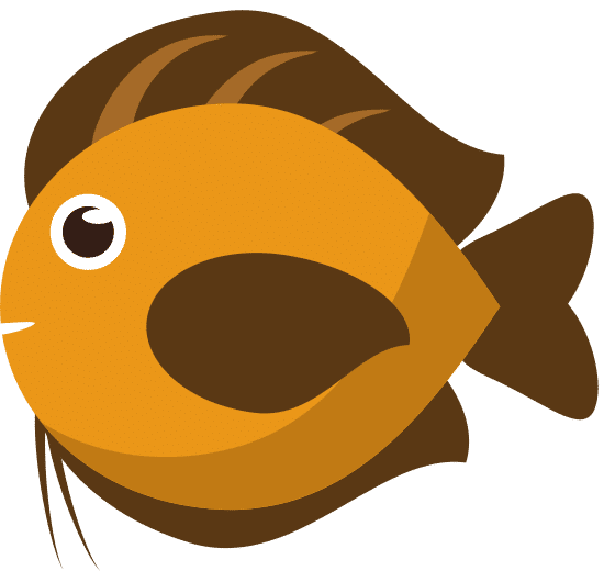 鱼动物卡通设计 fish animal cartoon design