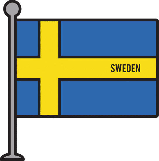 瑞典爱国旗帜 sweden patriotic flag