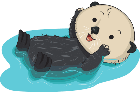 sea otter water float