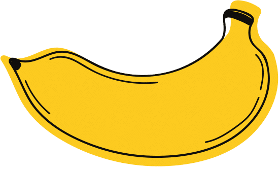 a yellow banana怎么画图片