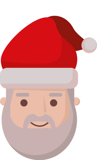 Christmas Santa Claus Head Flat And Detailed Style素材 Canva中国