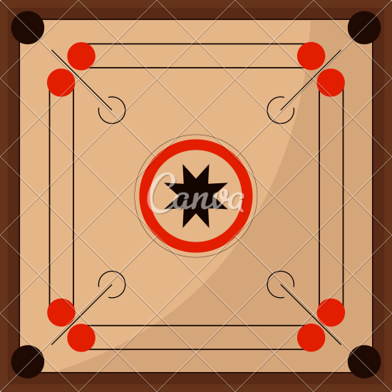 Carrom board, illustration, vector on a white background Stock Vector Image  & Art - Alamy