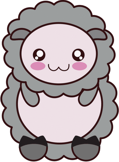 羊可爱动物可爱 sheep kawaii cute animal