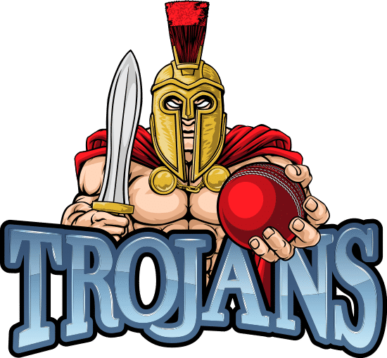 Trojan Spartan Cricket Sports Mascot 素材 Canva可画