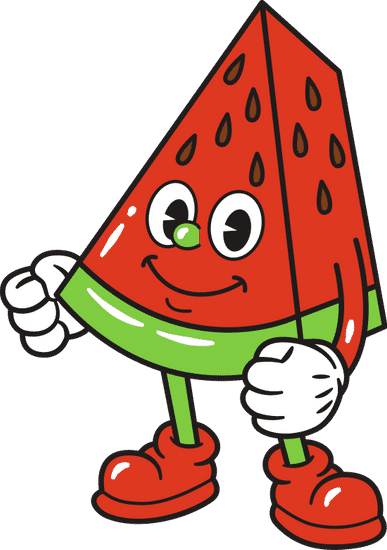 cartoon character watermelon