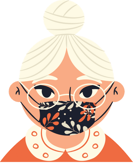 patterned face mask