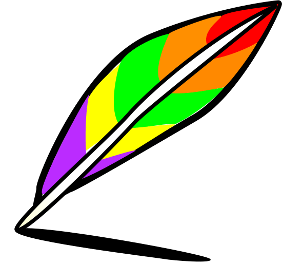 Rainbow Quill Pen 素材 Canva可画