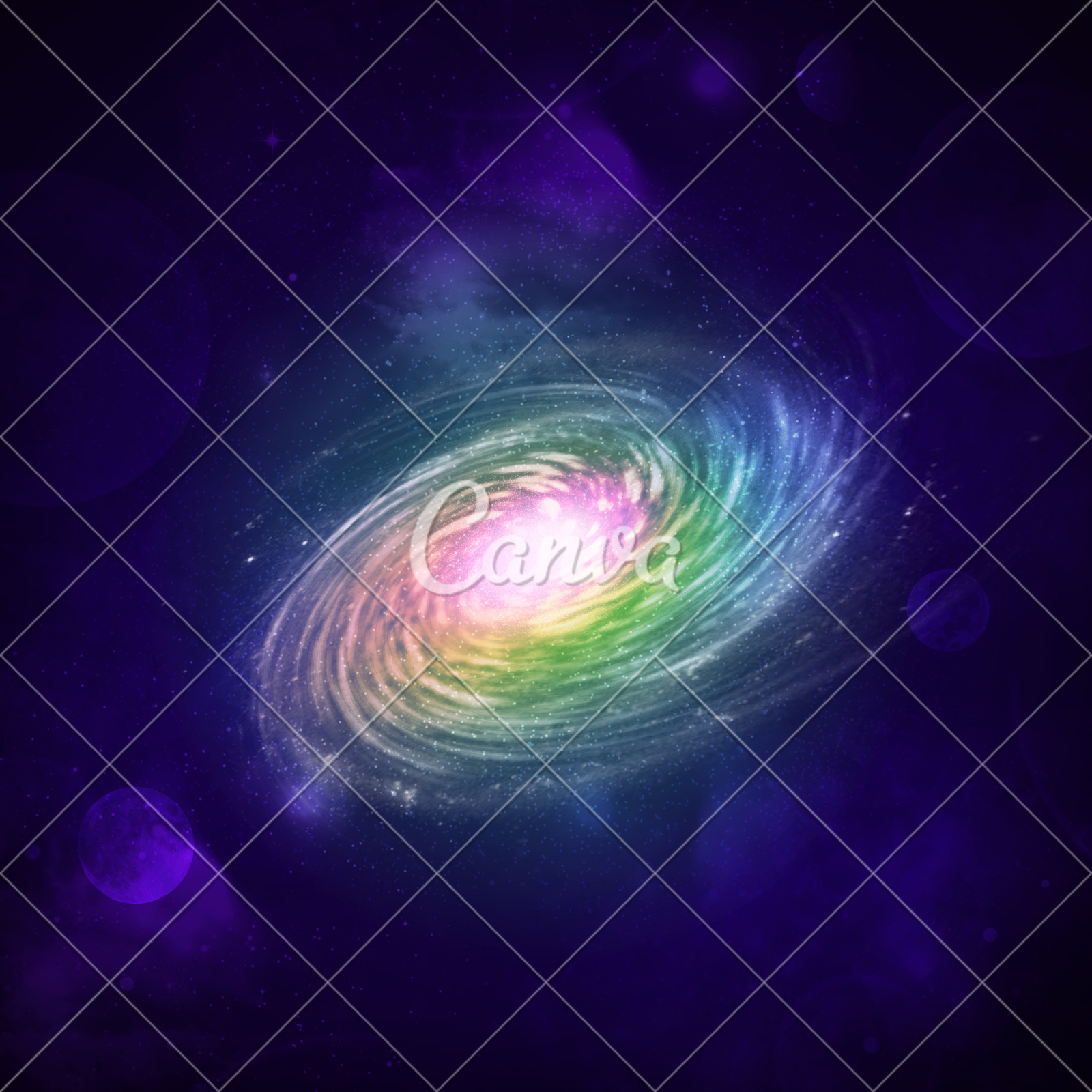 星座背景黑色星星太空螺旋发光螺线天文学星图