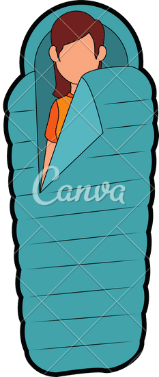 Camping Woman Icon 素材 Canva可画