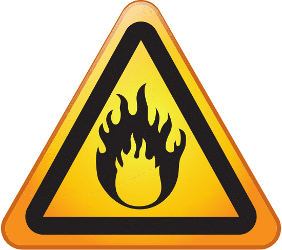 Fire Hazard Warning Sign素材 Canva可画