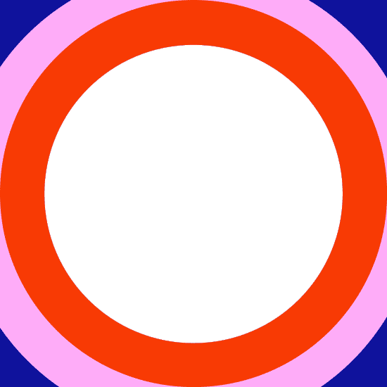 Round Frame With Bold Colors素材 Canva可画