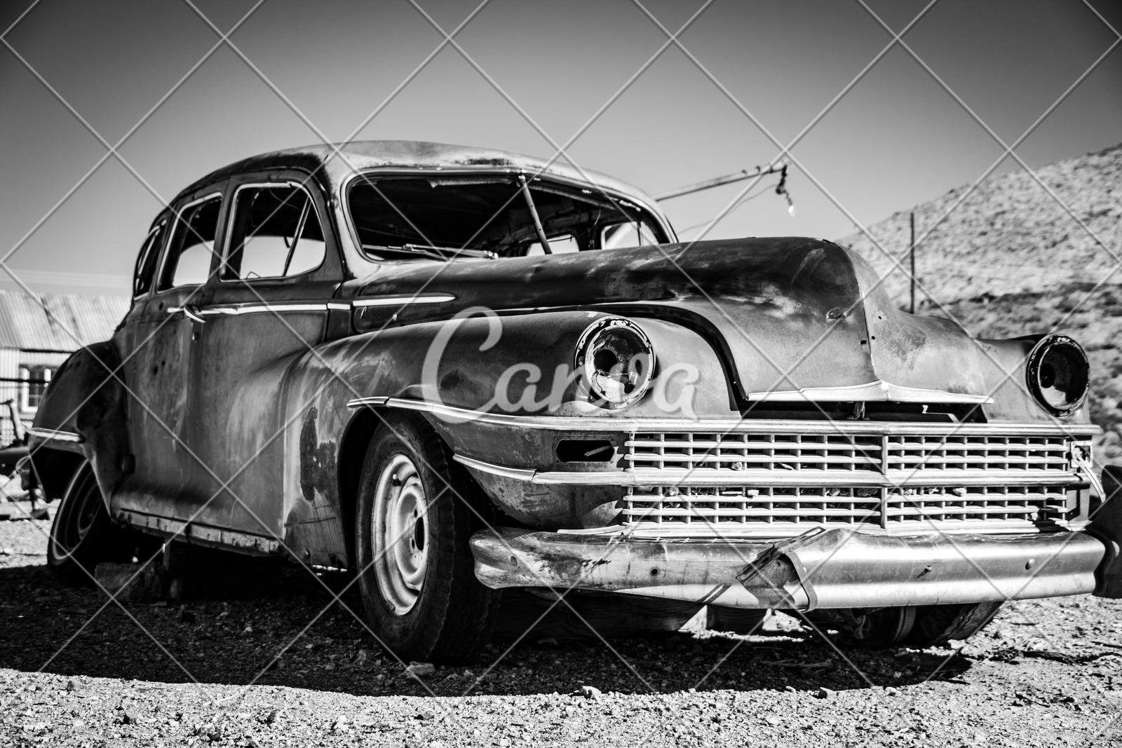 怀旧铁黑白图片老爷车复古风格美国汽车摄影图像轿车